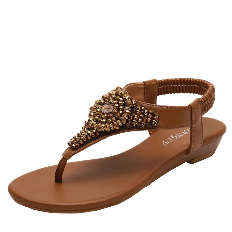 Sandals female slope heel 2021 new summer clip toe Diamond Fairy style simple seaside holiday Roman shoes
Sandals female slope heel 2021 new summer clip toe Diamond Fairy style simple seaside holiday Roman shoes