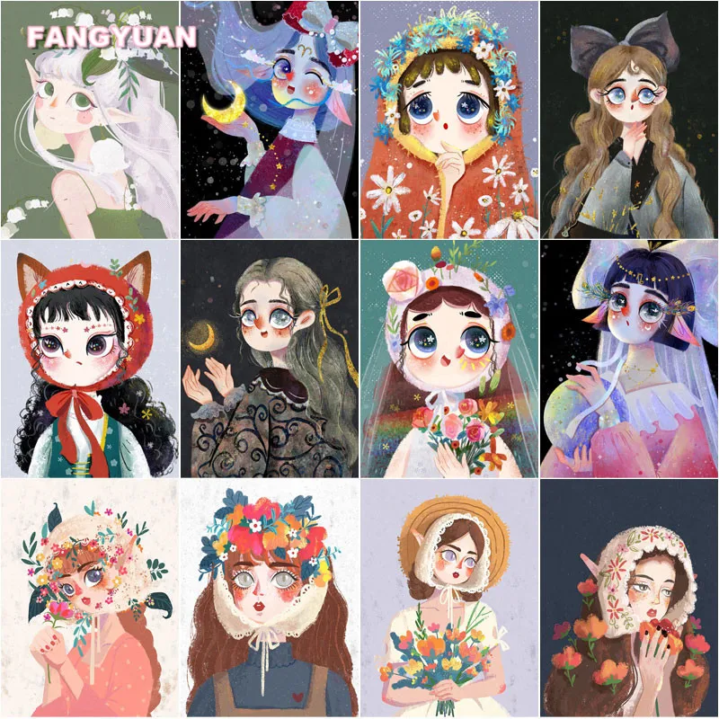 5D Diy Diamond Painting Illustration Art Beautiful Flower Hat Bow Girls Pictures of Rhinestones Wedding Dress Embroidery Artwork
5D Diy Diamond Painting Illustration Art Beautiful Flower Hat Bow Girls Pictures of Rhinestones Wedding Dress Embroidery Artwork