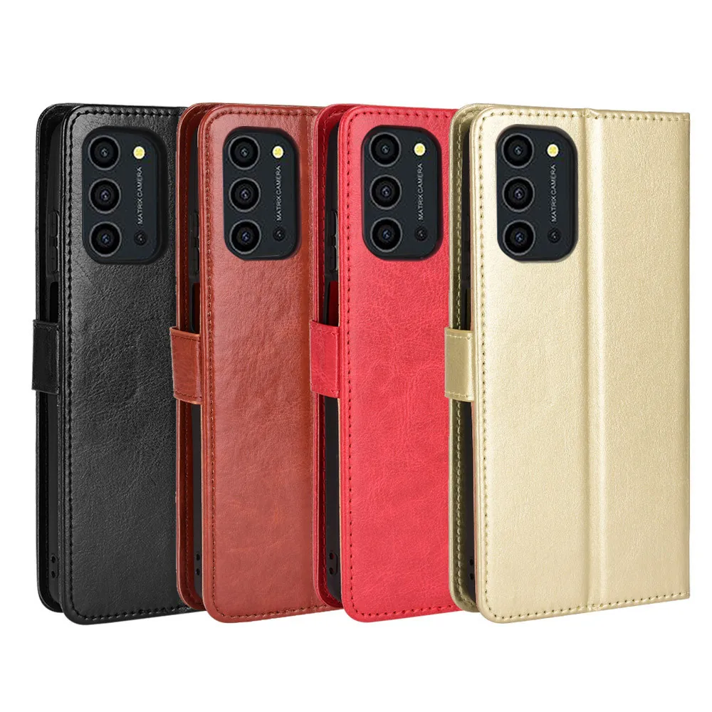 Чехол для Oukitel K9 Pro роскошный флип-кошелек ремешок подставка противоударный чехол