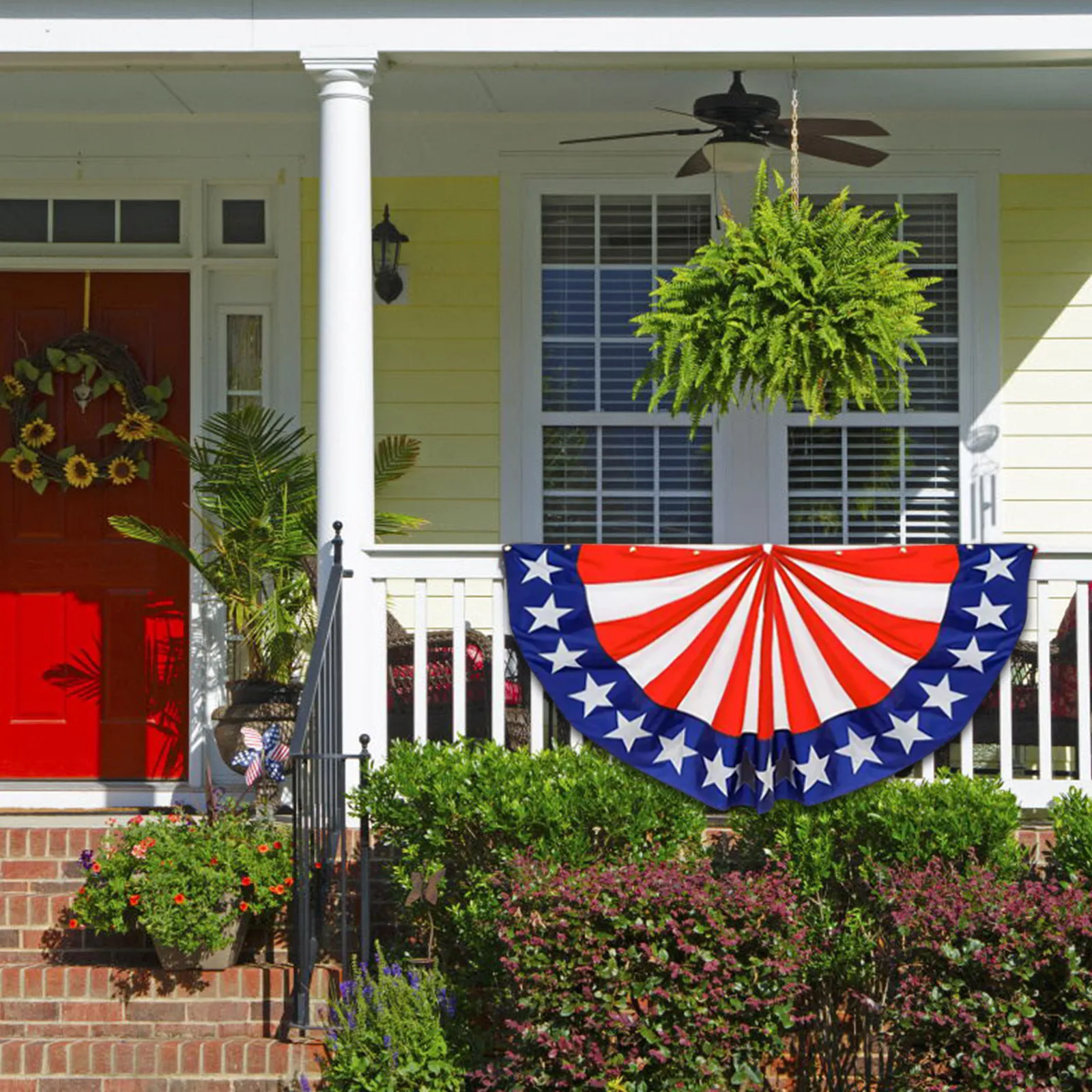 Half Moon Flag Fan Shaped Flag American Independence Day Pleated Fan Flag Usa American Bunting Decoration Patriotic 
Half Moon Flag Fan Shaped Flag American Independence Day Pleated Fan Flag Usa American Bunting Decoration Patriotic