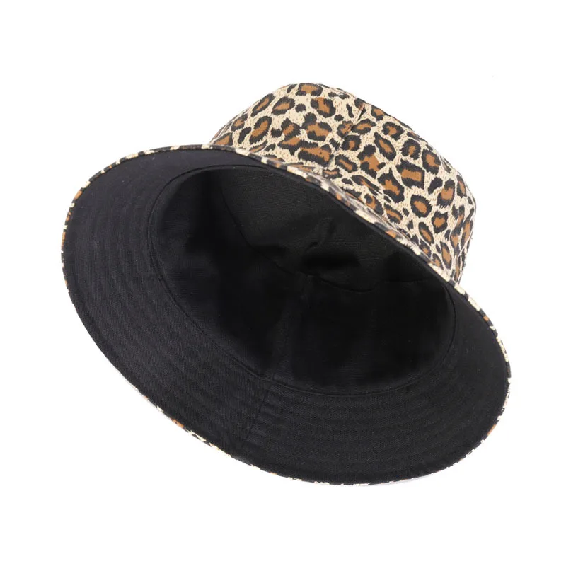 Europe and America Leopard Print Bucket Hat Female Summer Hat Female Basin Hat Double-sided Outdoor Sun Hat
Europe and America Leopard Print Bucket Hat Female Summer Hat Female Basin Hat Double-sided Outdoor Sun Hat