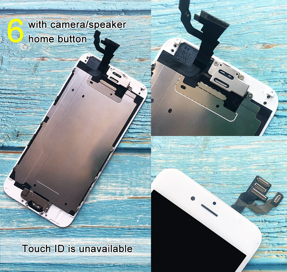 For iPhone 6 LCD Full set Assembly Complete Touch For iPhone 6S Screen Replacement Display For iphone 7 lcd camera+home button 
For iPhone 6 LCD Full set Assembly Complete Touch For iPhone 6S Screen Replacement Display For iphone 7 lcd camera+home button