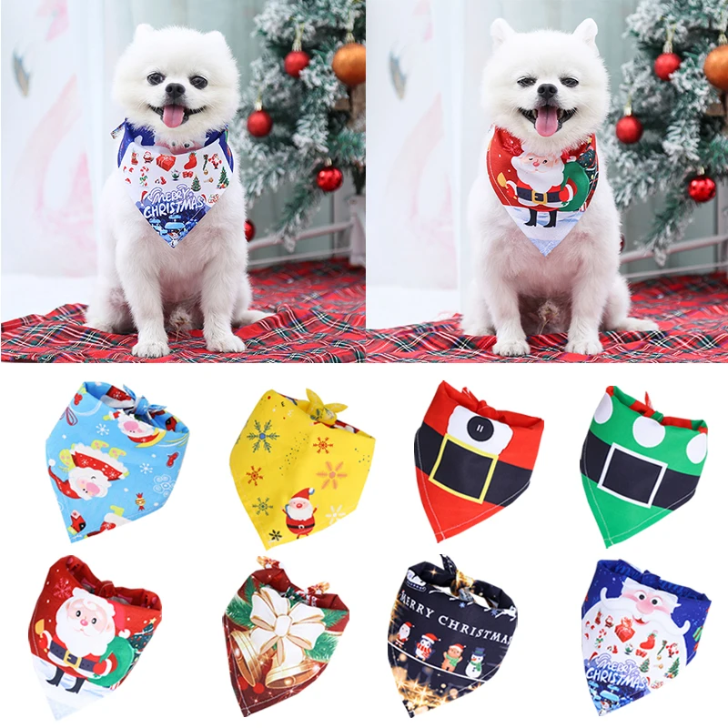Cartoon Pet Dog Triangle Bandanas Christmas Decor For Small Large Breeds Dogs Clothes Decorate Puppy Scarf Collar Neckerchief
Cartoon Pet Dog Triangle Bandanas Christmas Decor For Small Large Breeds Dogs Clothes Decorate Puppy Scarf Collar Neckerchief