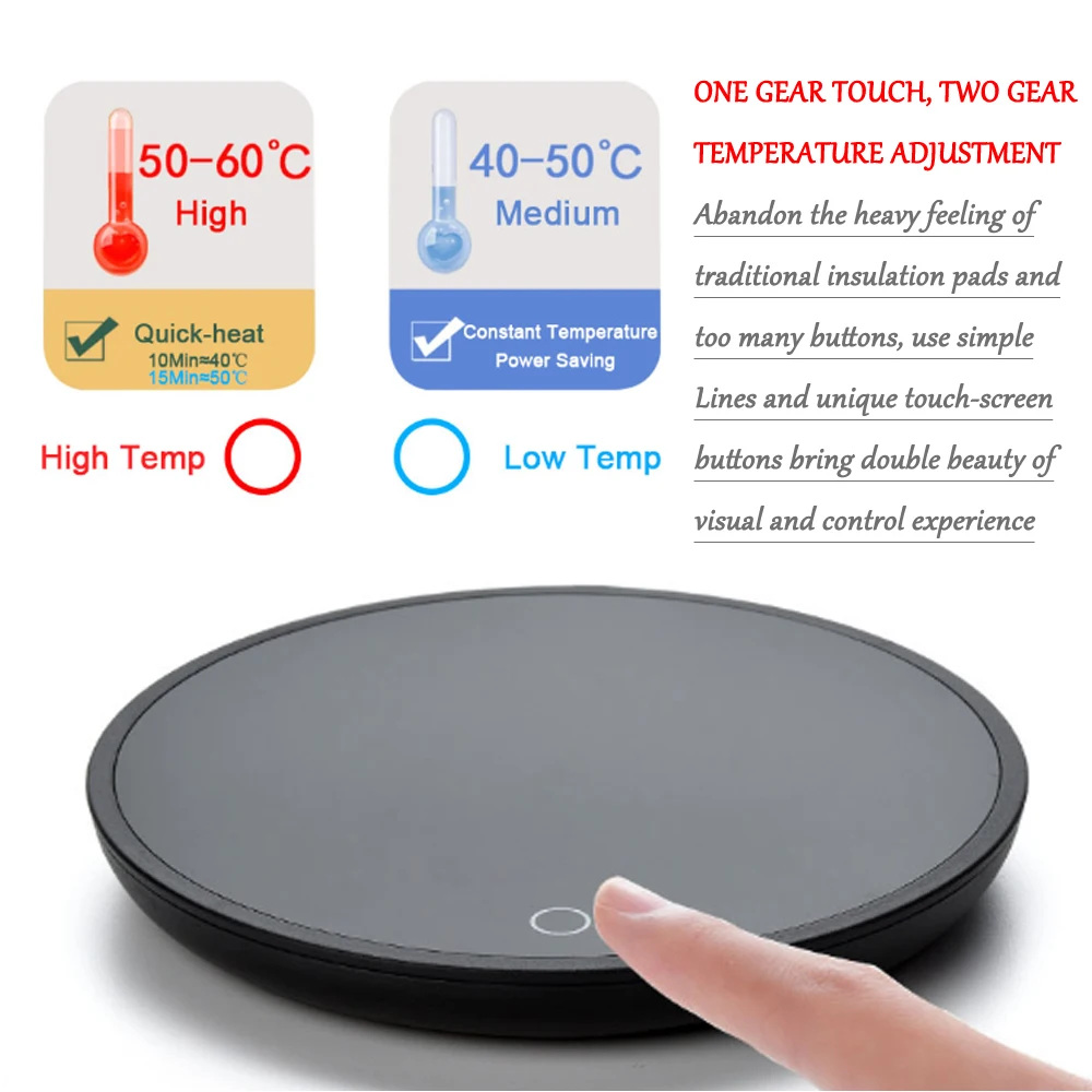 Coffee Mug Cup Warmer Milk Tea Water Cup Heating Electric Touch Pad 220V 15W Temperature Adjustable Hot Tea Makers Heater Warmer
Coffee Mug Cup Warmer Milk Tea Water Cup Heating Electric Touch Pad 220V 15W Temperature Adjustable Hot Tea Makers Heater Warmer