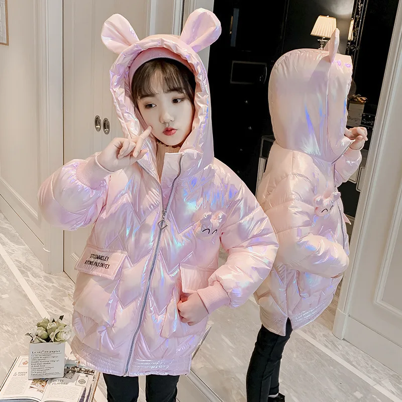 Girls winter new cotton jacket Girls' solid color western-style cold-proof jacket Girls shiny windbreaker Girls padded jacket
Girls winter new cotton jacket Girls' solid color western-style cold-proof jacket Girls shiny windbreaker Girls padded jacket