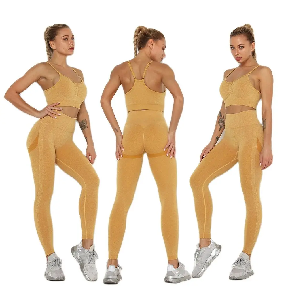 

Women 2 Piece Outfits Leggings Sports Bra Yoga Set Compression Tights Gym Athletic Sweatsuit Activewear