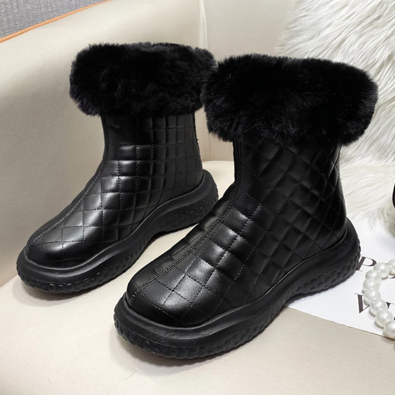Ankle Short Snow Boots Women Winter Furry Platform Shoes Female Round Toe Zippers Casual Shoes For Ladies 2021 Modern Boots
Ankle Short Snow Boots Women Winter Furry Platform Shoes Female Round Toe Zippers Casual Shoes For Ladies 2021 Modern Boots