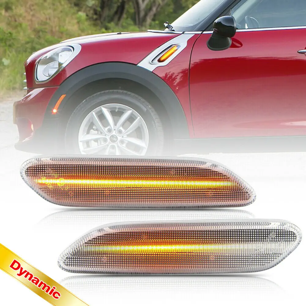 For Mini Cooper 2011-2016 R60 Countryman R61 Paceman Dynamic Led Amber Front Fender Led Side Marker Light Turn Signal Lamp 2PC
For Mini Cooper 2011-2016 R60 Countryman R61 Paceman Dynamic Led Amber Front Fender Led Side Marker Light Turn Signal Lamp 2PC