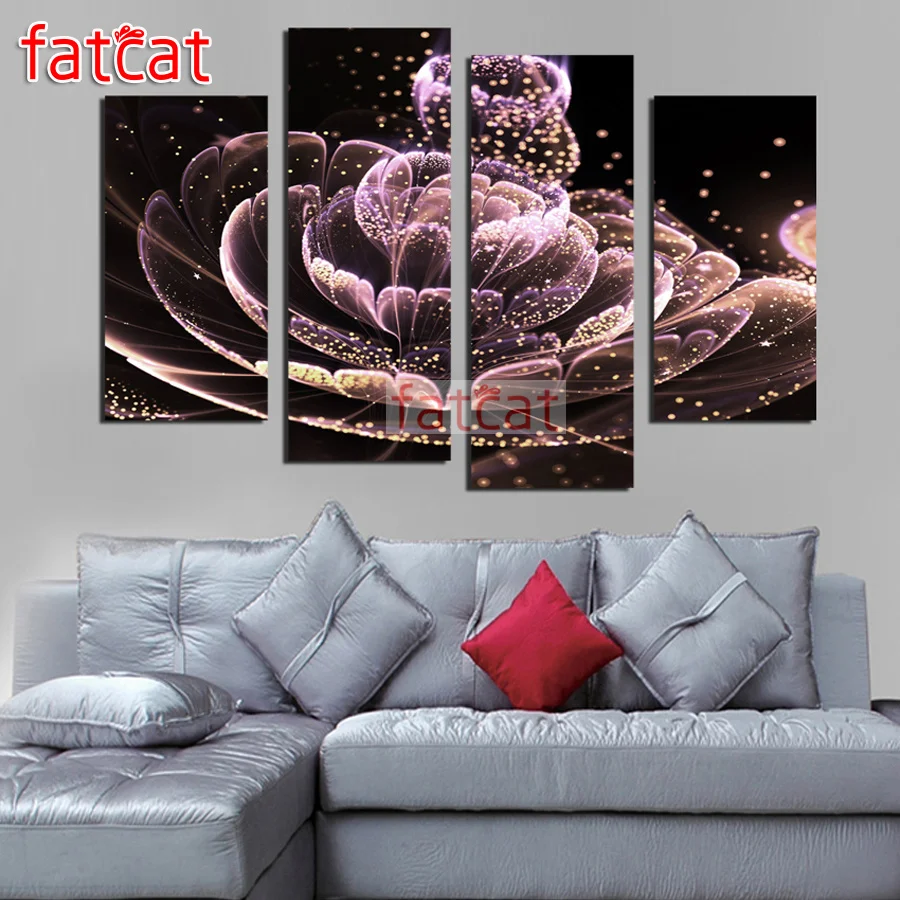 Картина из страз FATCAT, прозрачный цветок, 4 шт., для рукоделия, квадратная, круглая, 5D, алмазная вышивка, рукоделие, AE1515
Картина из страз FATCAT, прозрачный цветок, 4 шт., для рукоделия, квадратная, круглая, 5D, алмазная вышивка, рукоделие, AE1515