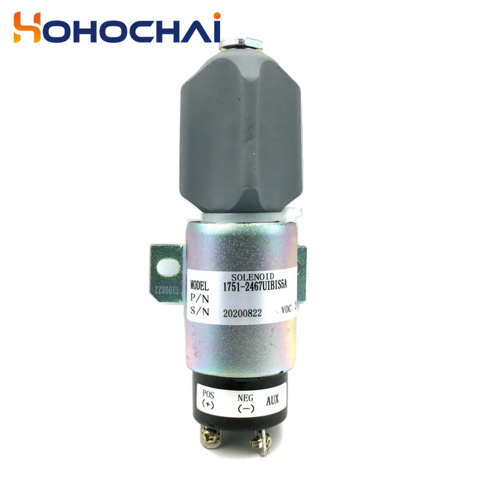 Diesel Shut Off Solenoid 1751-2467UIBIS5A For Cummins 3864274 24V Caterpillar S6K,E200B
Diesel Shut Off Solenoid 1751-2467UIBIS5A For Cummins 3864274 24V Caterpillar S6K,E200B