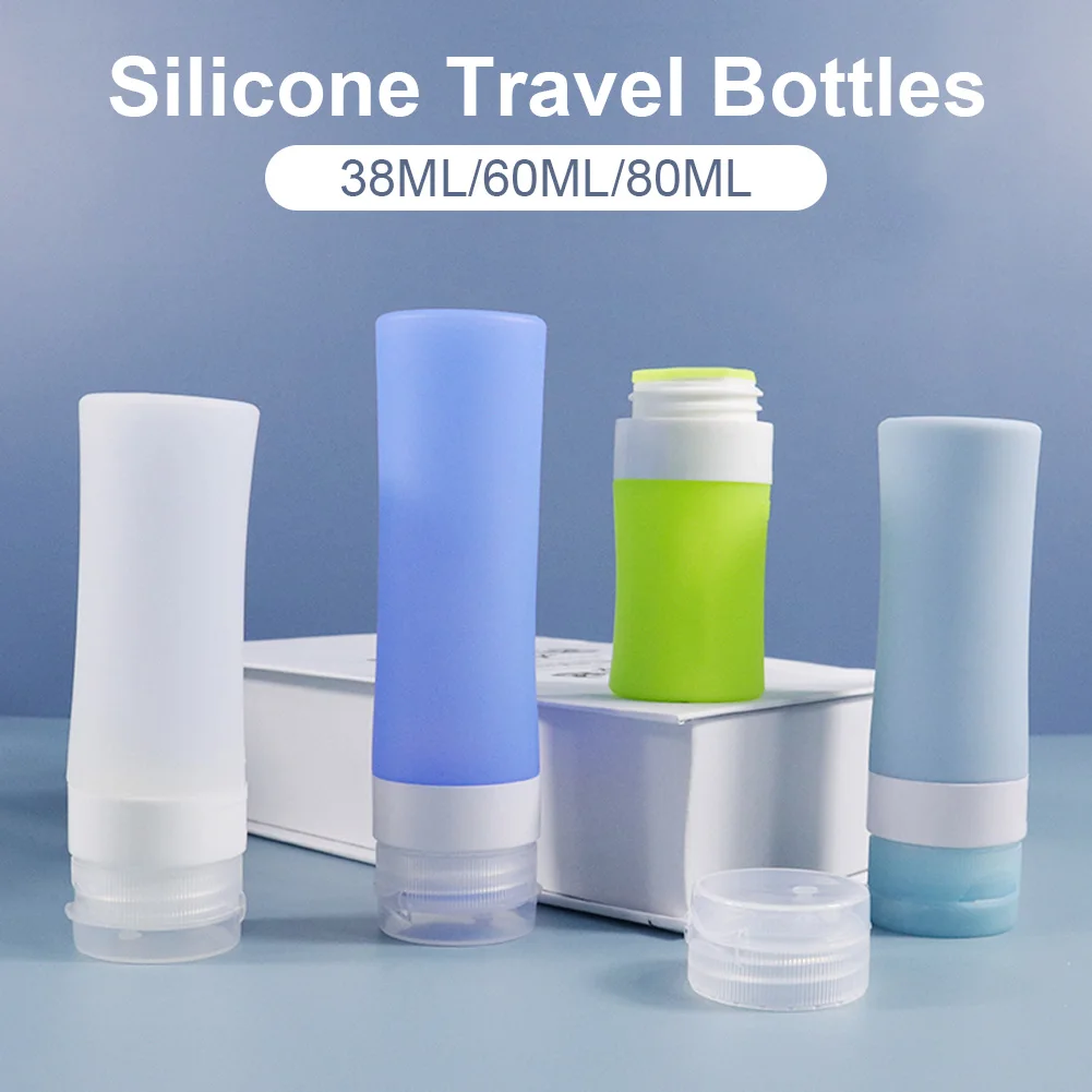 Travel Bottles Silicone Squeeze Bottles Leak Proof Refillable Containers for Shampoo Lotion Body Wash Travel essentials
Travel Bottles Silicone Squeeze Bottles Leak Proof Refillable Containers for Shampoo Lotion Body Wash Travel essentials
