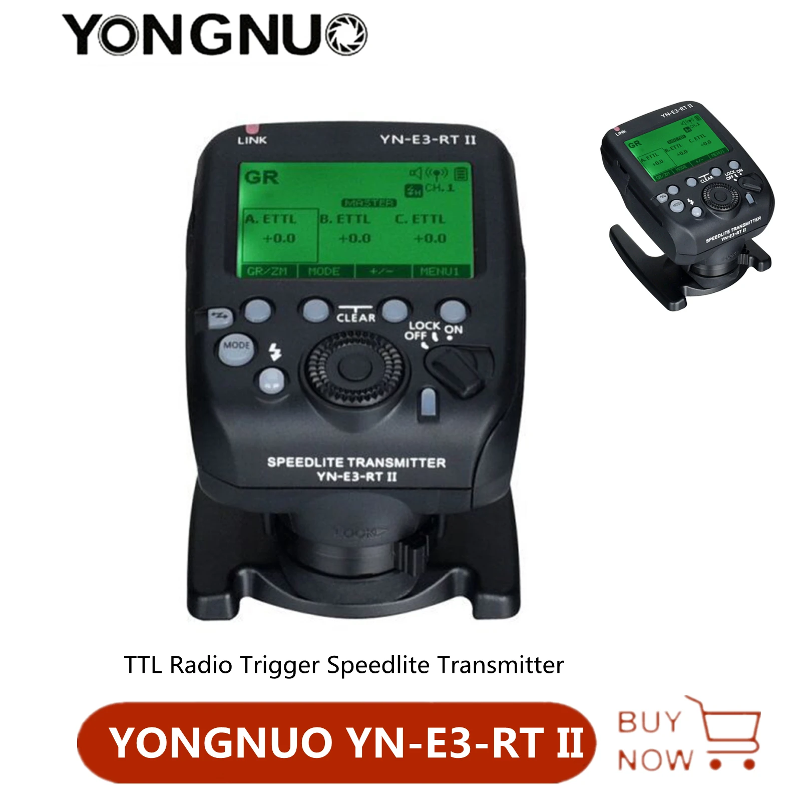 YONGNUO YN-E3-RT II TTL передатчик радио триггер Вспышка Speedlite передатчик для ST-E3-RT/600EX-RT/YN-E3-RT/YN968EX-RT
YONGNUO YN-E3-RT II TTL передатчик радио триггер Вспышка Speedlite передатчик для ST-E3-RT/600EX-RT/YN-E3-RT/YN968EX-RT