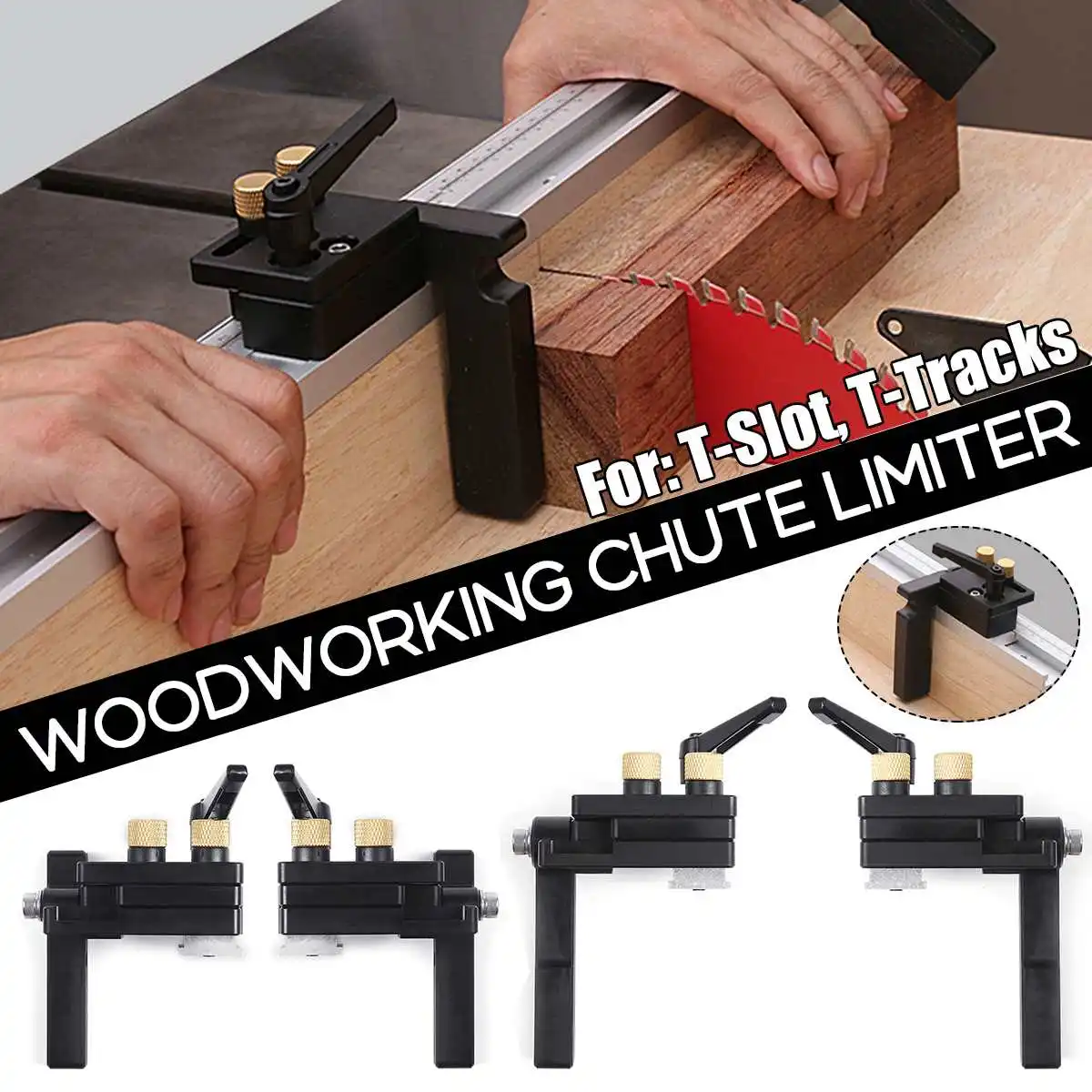 Woodworking T Slot Stopper Miter Gauge Fence Connector Alloy Miter Track Stop Block Saw Table Sliding Brackets Track Stopper
Woodworking T Slot Stopper Miter Gauge Fence Connector Alloy Miter Track Stop Block Saw Table Sliding Brackets Track Stopper