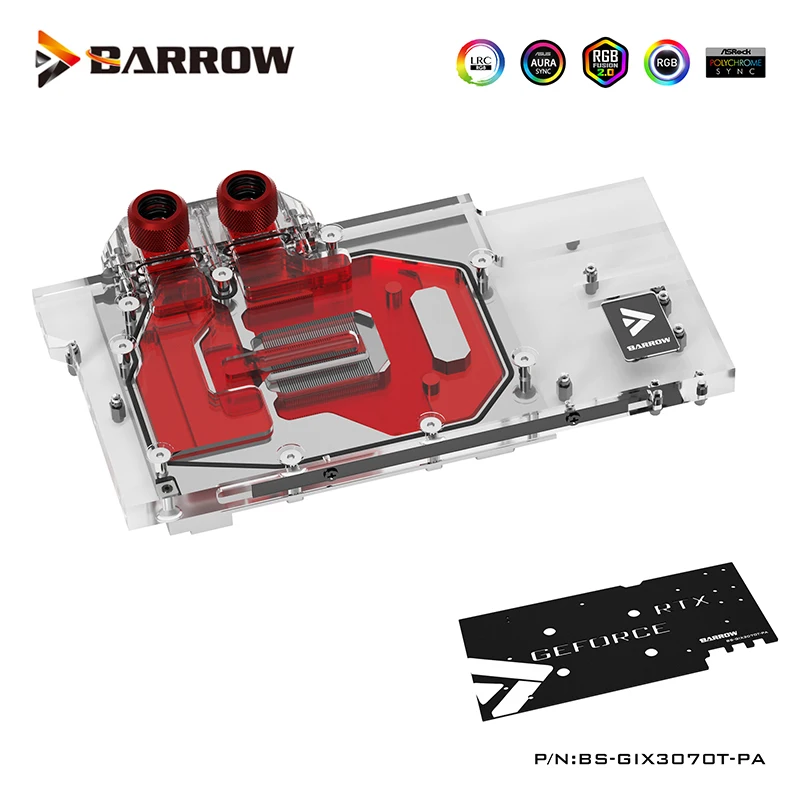 Barrow GPU Water Block For GIGABYTE AORUS RTX 3070TI MASTER 8G Cooler Full Cover Watercooler, With Back Plate, BS-GIX3070T-PA
Barrow GPU Water Block For GIGABYTE AORUS RTX 3070TI MASTER 8G Cooler Full Cover Watercooler, With Back Plate, BS-GIX3070T-PA