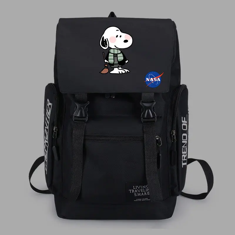 Snoopy cute cartoon printing lightweight large-capacity backpack simple contrast color nylon casual zipper student school bag
Snoopy cute cartoon printing lightweight large-capacity backpack simple contrast color nylon casual zipper student school bag