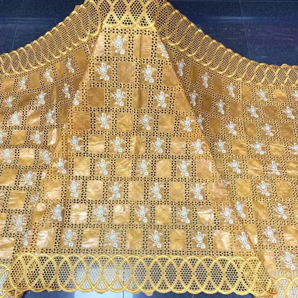 Golden Cord Bazin Riche Fabric for Women 2020 Latest 5 Yards Nigerian African Wedding Laces 100% Cotton Basin Guipure Lace
Golden Cord Bazin Riche Fabric for Women 2020 Latest 5 Yards Nigerian African Wedding Laces 100% Cotton Basin Guipure Lace