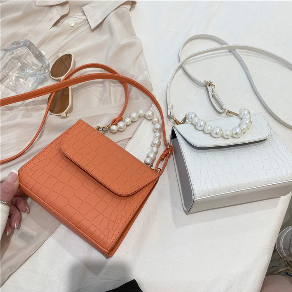 Fashion Women Stone Pattern PU Leather Shoulder Crossbody Messenger Bag Casual Ladies Pearl Top-handle Small Handbags Purse
Fashion Women Stone Pattern PU Leather Shoulder Crossbody Messenger Bag Casual Ladies Pearl Top-handle Small Handbags Purse
