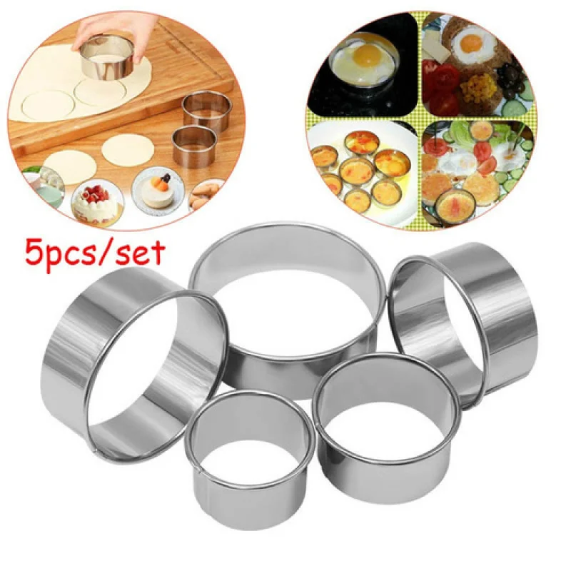 5pcs/Set Stainless Steel Biscuit Pastry Wrap Dough Cutter Tool Fondant Mold Cookie Maker Tool Round Balls Mold Baking Accessorie
5pcs/Set Stainless Steel Biscuit Pastry Wrap Dough Cutter Tool Fondant Mold Cookie Maker Tool Round Balls Mold Baking Accessorie