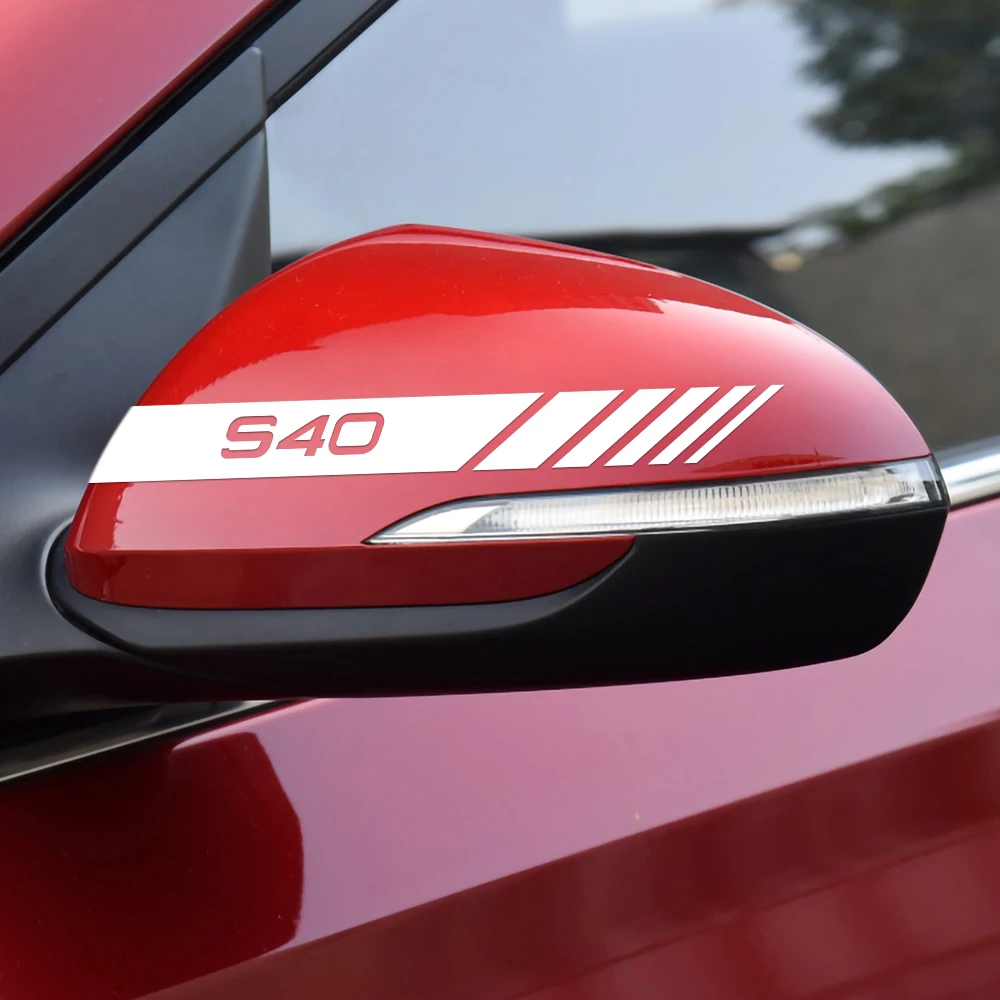 Наклейки на зеркало заднего вида отражающие для Volvo Rdesign T6 AWD S40 S60 S90 XC40 XC 60 XC90 V40 V50 V60