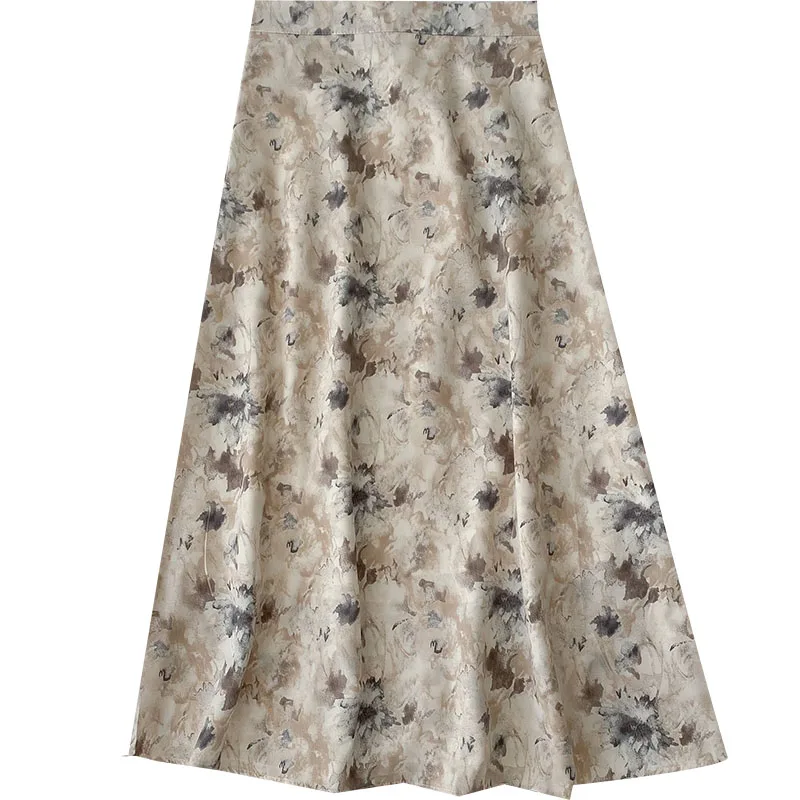 Vintage Floral Print Chiffon Long Skirts for Women Elastic High Waist n Spring Summer Elegant Sweet Skirt
Vintage Floral Print Chiffon Long Skirts for Women Elastic High Waist n Spring Summer Elegant Sweet Skirt