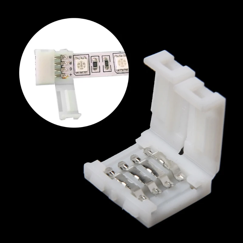 2021 New Solderless Clip-on Coupler Connector 4 Pin 10mm For 5050 RGB LED Strip Light
2021 New Solderless Clip-on Coupler Connector 4 Pin 10mm For 5050 RGB LED Strip Light