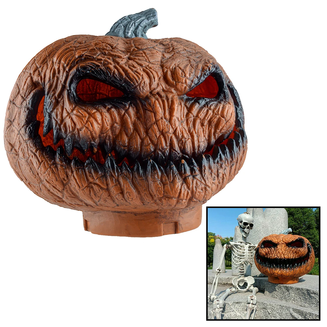 LED Plastic Scary Haunted Mask Pumpkin Light Lamp Brown For Indoor Outdoor Halloween Party Interesting Decoration
LED Plastic Scary Haunted Mask Pumpkin Light Lamp Brown For Indoor Outdoor Halloween Party Interesting Decoration