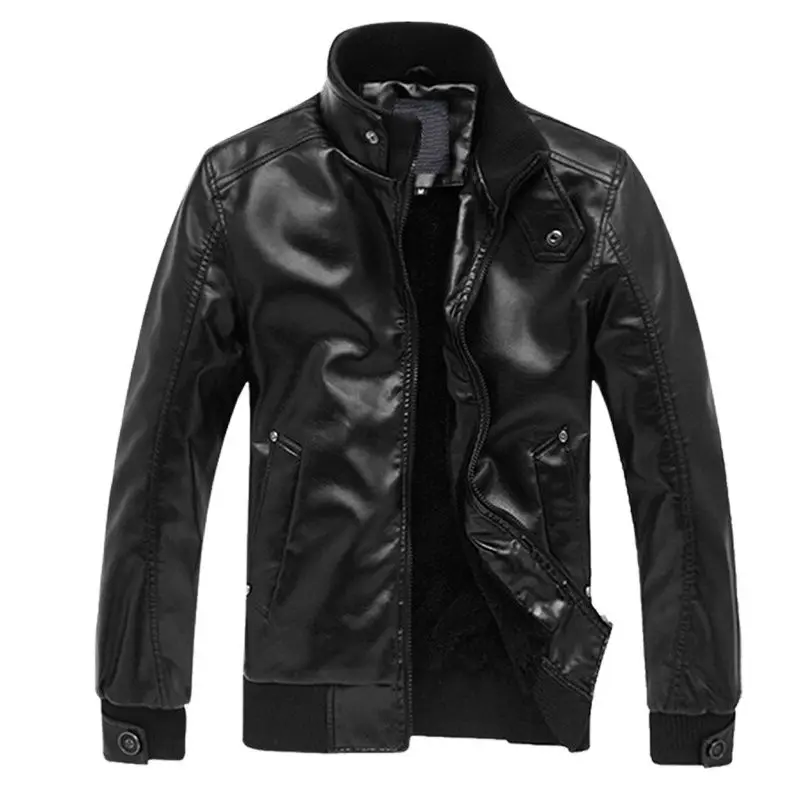 M.Y.FANTASY Men's Leather Jackets Men Stand Collar Coats Mens Motorcycle Leather Jacket Casual Slim Brand Clothing PU Leather Co
M.Y.FANTASY Men's Leather Jackets Men Stand Collar Coats Mens Motorcycle Leather Jacket Casual Slim Brand Clothing PU Leather Co