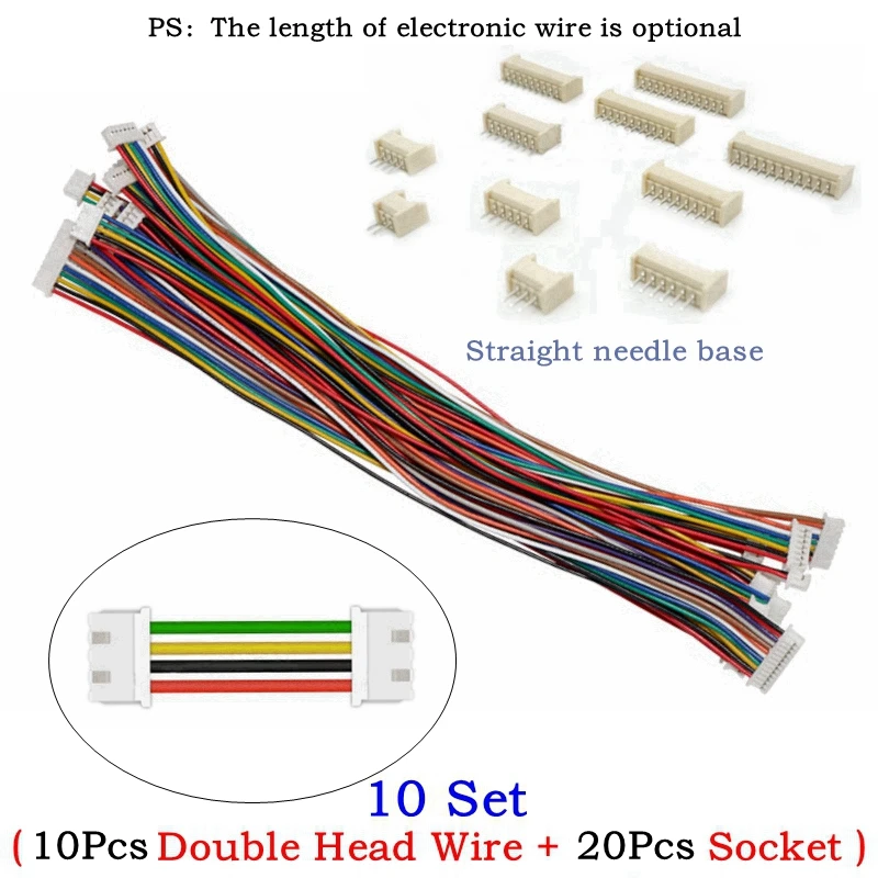 Коннектор для кабеля JST 1,25 мм, 10 комплектов, 2/3/4/5/6/7/8/9/10/11/12 контактов, штырьковый разъем «папа», «мама», штепсельная вилка, провод 10/15/20 см длина
Коннектор для кабеля JST 1,25 мм, 10 комплектов, 2/3/4/5/6/7/8/9/10/11/12 контактов, штырьковый разъем «папа», «мама», штепсельная вилка, провод 10/15/20 см длина
