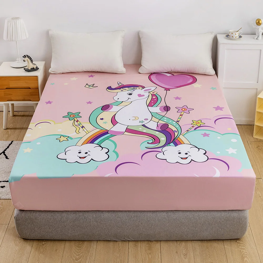 1pc Children's Sheet Cartoon Unicorn Fitted Bed Sheet Twin 3D Digital Print Brushed Kids Mattress Cover Deep Pocket Fitted Sheet
1pc Children's Sheet Cartoon Unicorn Fitted Bed Sheet Twin 3D Digital Print Brushed Kids Mattress Cover Deep Pocket Fitted Sheet