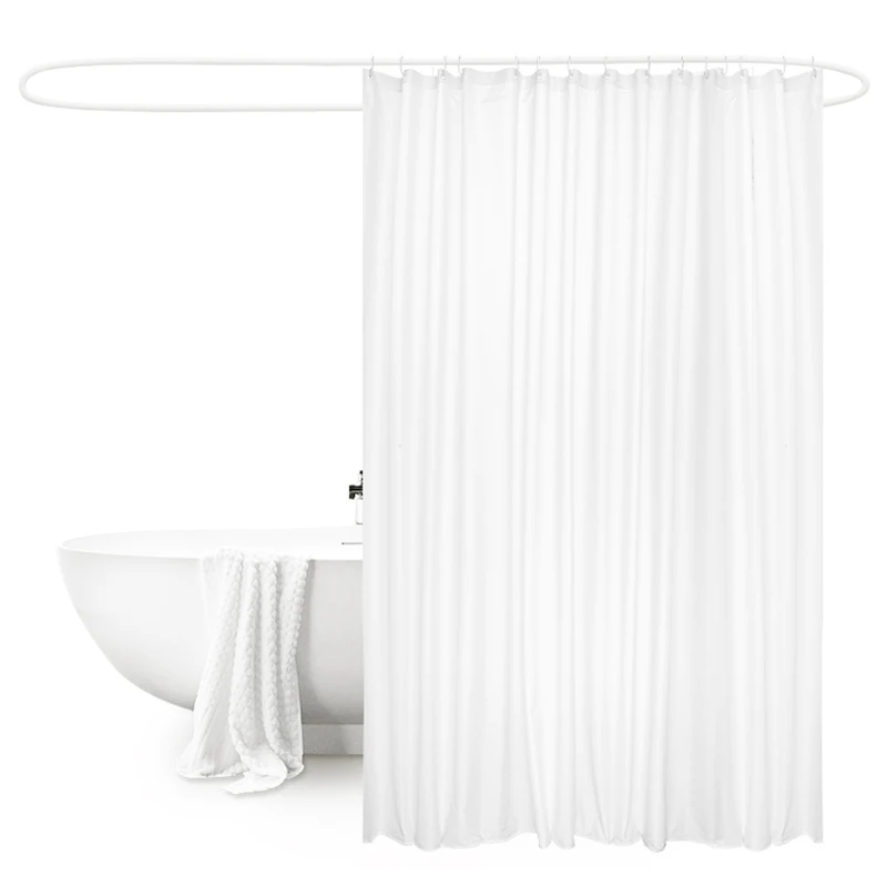 New White Shower Curtain Fabric Polyester Hotel Curtain For The Bathroom Cloth Waterproof Mildew Thicken Shower Curtains
New White Shower Curtain Fabric Polyester Hotel Curtain For The Bathroom Cloth Waterproof Mildew Thicken Shower Curtains