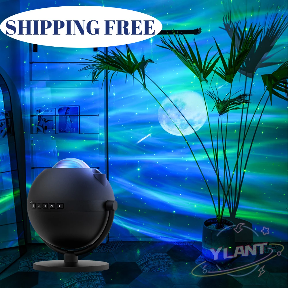 Christmas Galaxy Projector Night Light With Bluetooth Music Speaker LED Northern Lamps 2022 New Year Room Decor Moon Lamp
Christmas Galaxy Projector Night Light With Bluetooth Music Speaker LED Northern Lamps 2022 New Year Room Decor Moon Lamp