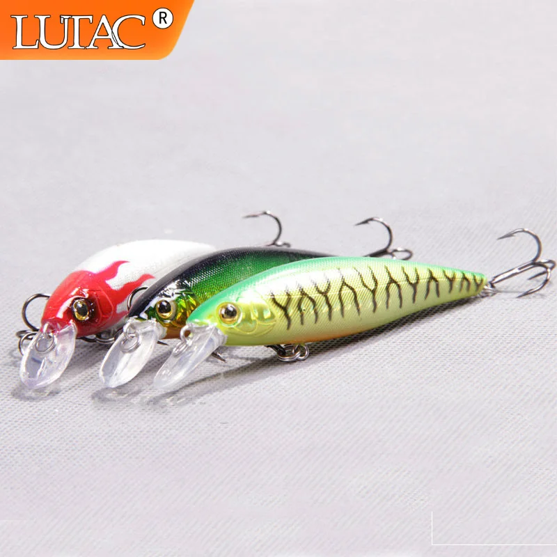 Lutac Floating Minnow Jerkbait Fishing Pesca Lure wobblers 80mm 10g Artificial Fishing Tackle
Lutac Floating Minnow Jerkbait Fishing Pesca Lure wobblers 80mm 10g Artificial Fishing Tackle