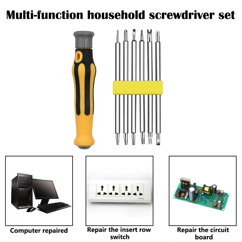6 in 1 Mobile Phone Repair Tools Kit Spudger Pry Opening Tool Screwdriver Set for iPhone X 8 7 6S 6 Plus Hand Tools Set
6 in 1 Mobile Phone Repair Tools Kit Spudger Pry Opening Tool Screwdriver Set for iPhone X 8 7 6S 6 Plus Hand Tools Set