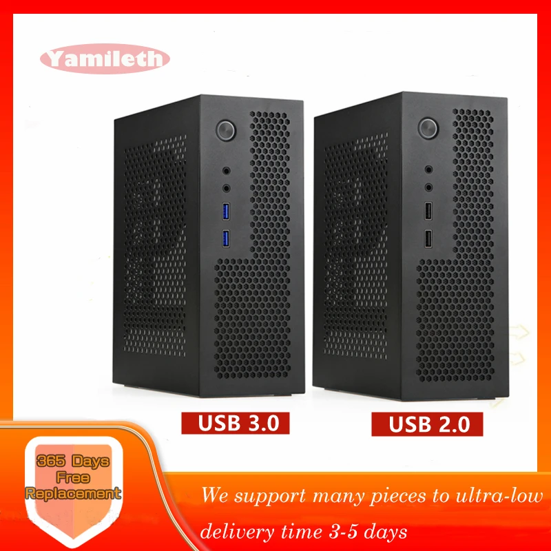A09 Mini ITX Desktop HTPC Computer Case for ITX Motherboard Small 1U/Flex Gaming PC Case Chasis for Home and Office USB3.0 
A09 Mini ITX Desktop HTPC Computer Case for ITX Motherboard Small 1U/Flex Gaming PC Case Chasis for Home and Office USB3.0