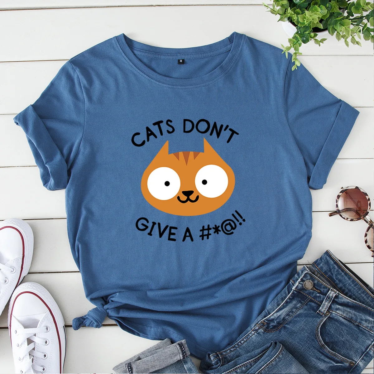 Cartoon Cat Face Print T Shirt Women Short Sleeve O Neck Loose Tshirt Summer Women Tee Shirt Tops Camisetas Mujer
Cartoon Cat Face Print T Shirt Women Short Sleeve O Neck Loose Tshirt Summer Women Tee Shirt Tops Camisetas Mujer