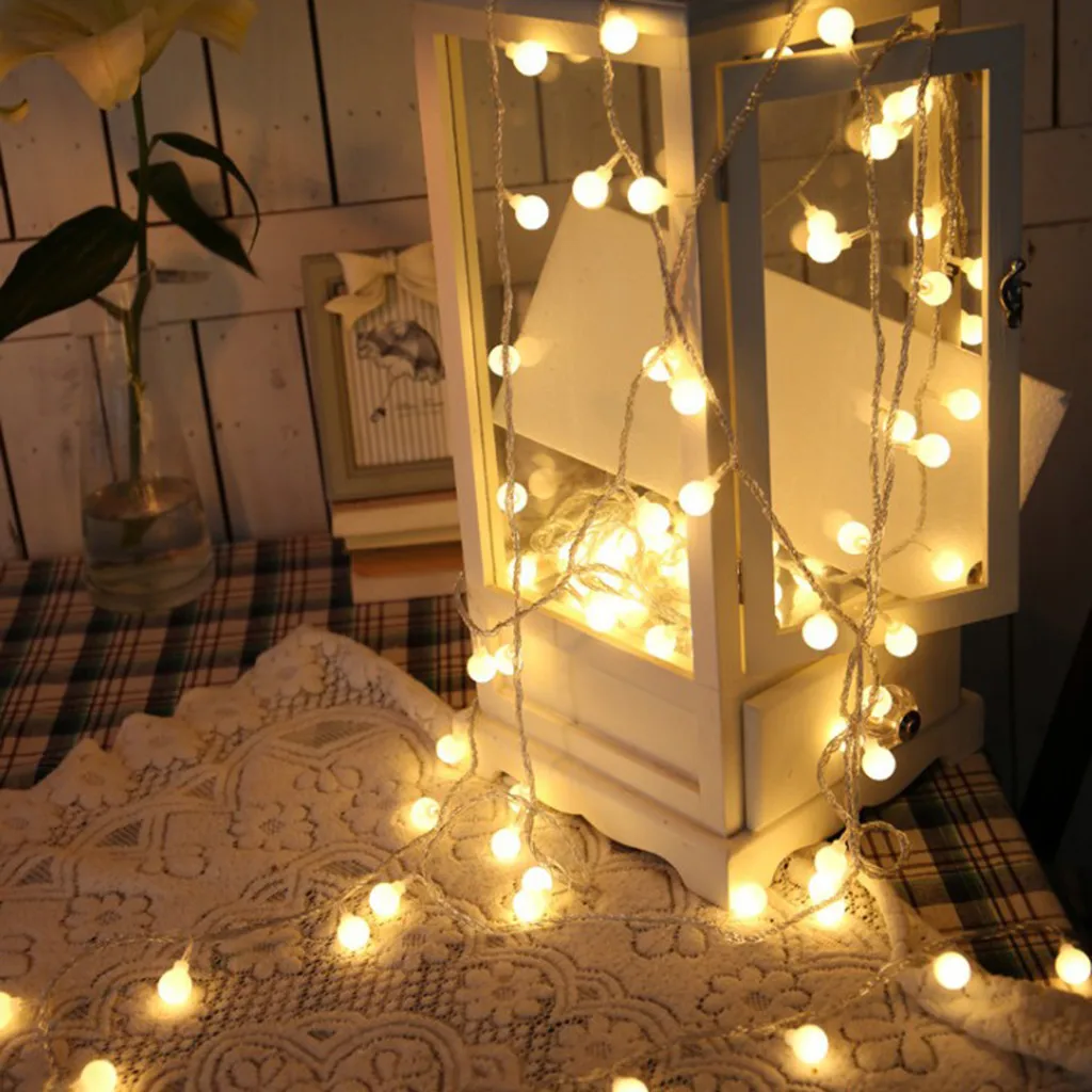 Ball String Lights Starry Lights Outdoor 10LED String Lights Fairy Lights Moon Star Garlands Lamp 100-240V for Wedding Holiday
Ball String Lights Starry Lights Outdoor 10LED String Lights Fairy Lights Moon Star Garlands Lamp 100-240V for Wedding Holiday
