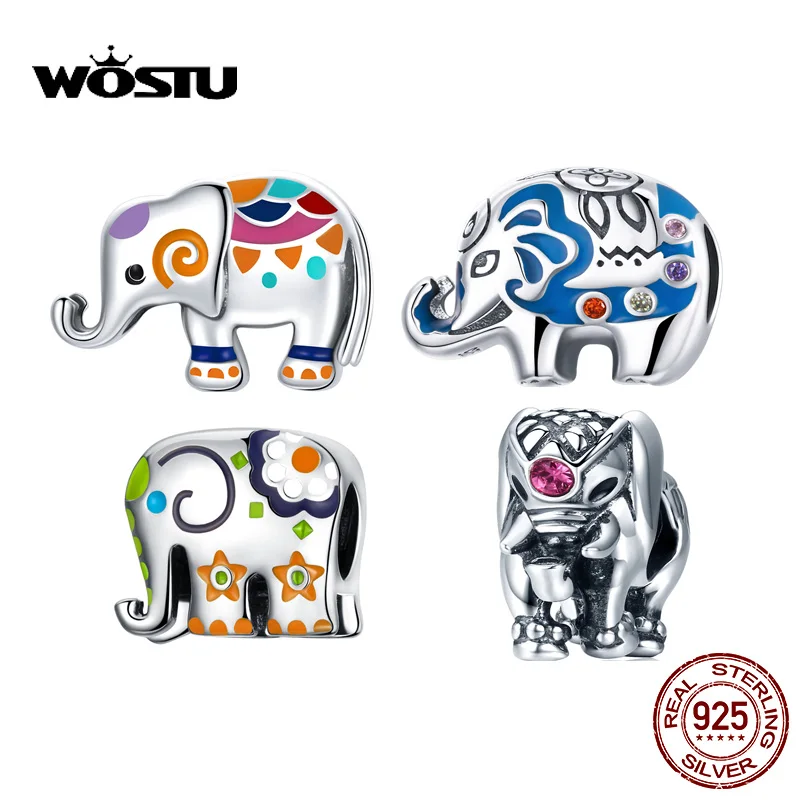 WOSTU Little Elephant Colorful Charm 925 Silver Cute Animal Bead Pendant Fit Original Bracelet Necklace DIY Jewelry
WOSTU Little Elephant Colorful Charm 925 Silver Cute Animal Bead Pendant Fit Original Bracelet Necklace DIY Jewelry