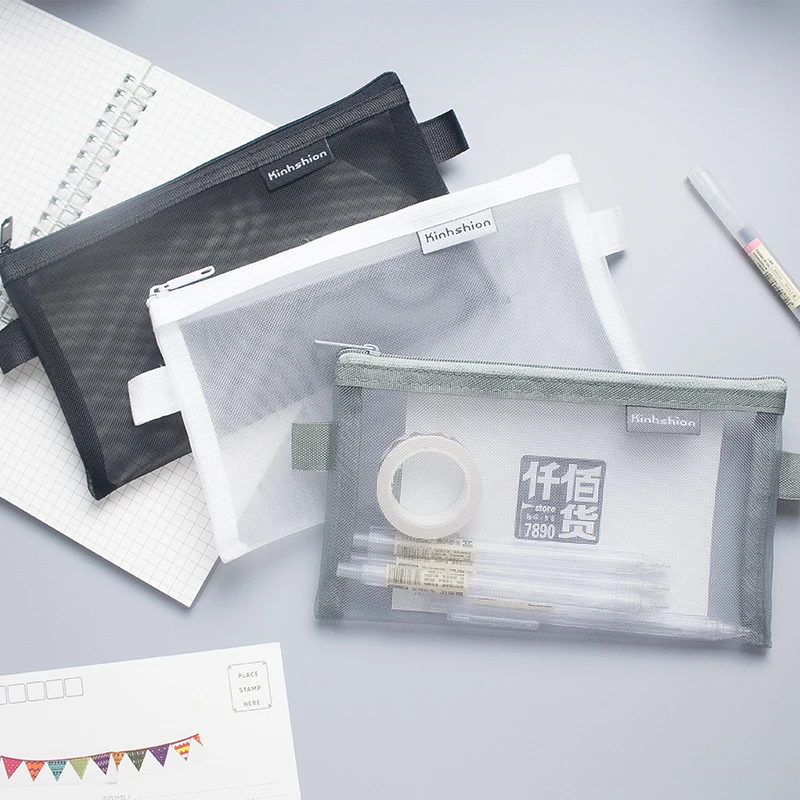 Simple Transparent Mesh Pencil Case Stationery Nylon Kalem Kutusu School Supplies Pen Box Astuccio Scuola
Simple Transparent Mesh Pencil Case Stationery Nylon Kalem Kutusu School Supplies Pen Box Astuccio Scuola
