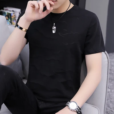 2020 summer Solid color T-shirt cotton thick and loose loose round neck short sleeve wild tide
2020 summer Solid color T-shirt cotton thick and loose loose round neck short sleeve wild tide