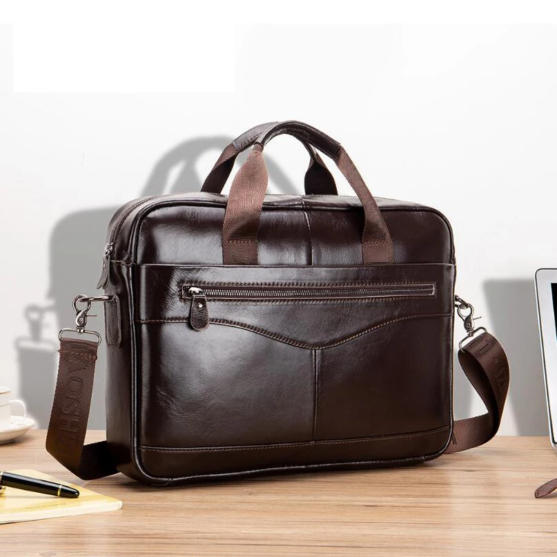 High Quality Men Briefcase Messenger Bags Genuine Leather Men Office Handbag Laptop Business Male Briefcases SMT405
High Quality Men Briefcase Messenger Bags Genuine Leather Men Office Handbag Laptop Business Male Briefcases SMT405