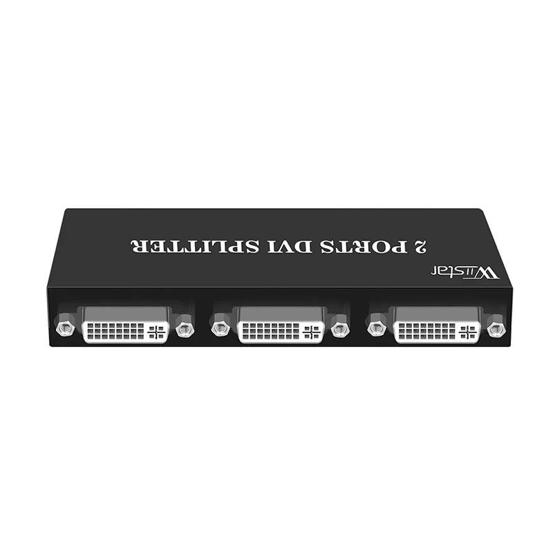 DVI сплиттер 1X2 DVI-D дистрибьютор 1 в 2 Out Поддержка 1920*1440 Full HD 1080P @ 60Hz для монитора
