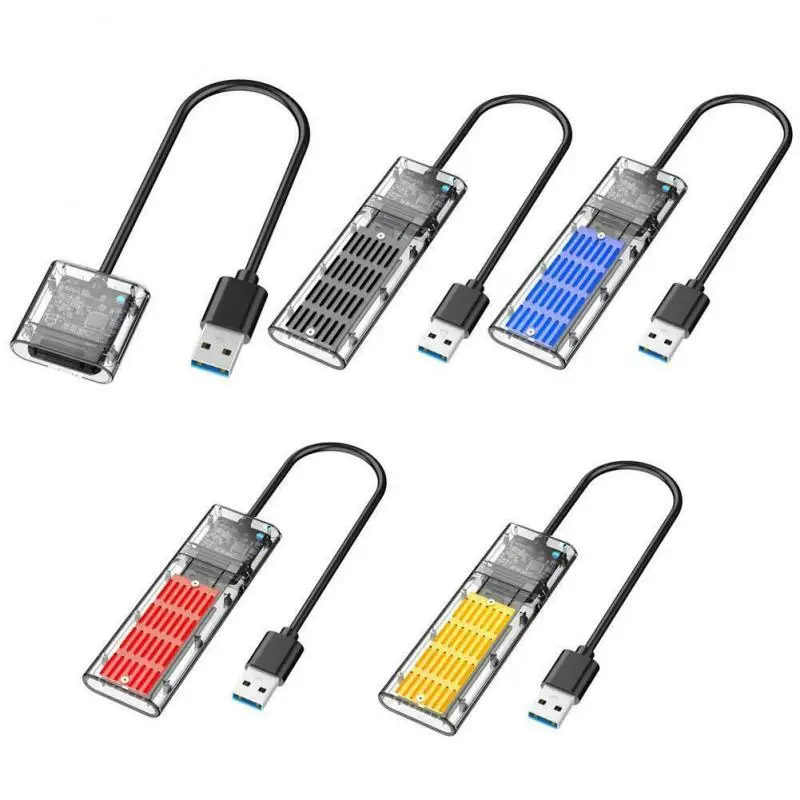 Transparent M.2 SSD Enclosure High Speed USB3.0 Gen1 5Gb/S M.2 NGFF SATA External Hard Drive Case For PC External Hard Driv 
Transparent M.2 SSD Enclosure High Speed USB3.0 Gen1 5Gb/S M.2 NGFF SATA External Hard Drive Case For PC External Hard Driv