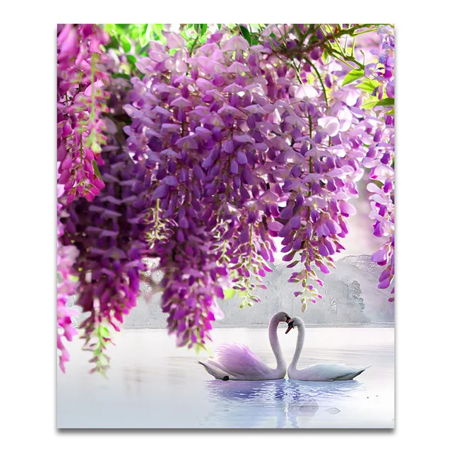 Beautiful Purple Flower Tree Swan Lake Landscape Poster Scandinavian Scenery Nature Canvas Wall Art Print Painting Home Decor
Beautiful Purple Flower Tree Swan Lake Landscape Poster Scandinavian Scenery Nature Canvas Wall Art Print Painting Home Decor