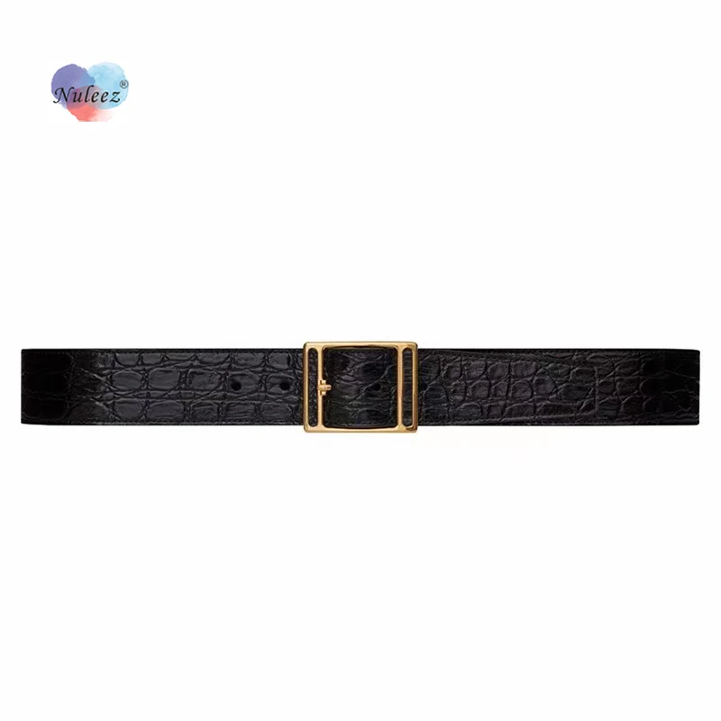 Brand 3.5 CM Wide Belt Men Luxury Crocodile Pattern Genuine Calf Leather Classical Silver or Gold Buckle 2021 New Gentlemen Gift
Brand 3.5 CM Wide Belt Men Luxury Crocodile Pattern Genuine Calf Leather Classical Silver or Gold Buckle 2021 New Gentlemen Gift