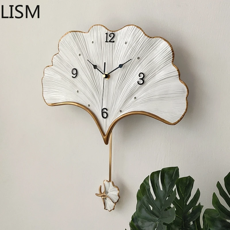 Clocks Wall Home Decor Living Room Ginkgo Leaf Swing Wall Clock Fashion Clock Personality Creative Household Silent Quartz Clock
Clocks Wall Home Decor Living Room Ginkgo Leaf Swing Wall Clock Fashion Clock Personality Creative Household Silent Quartz Clock