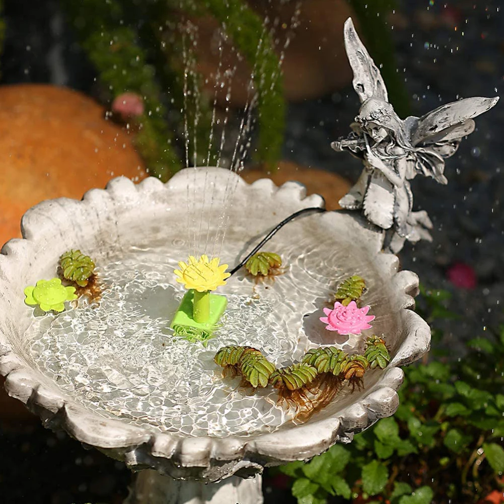 Solar Panel Powered Water Fountain Pool Pond Garden Water Sprinkler Sprayer With Water Pump & Colorful Flower Type Nozzles 
Solar Panel Powered Water Fountain Pool Pond Garden Water Sprinkler Sprayer With Water Pump & Colorful Flower Type Nozzles