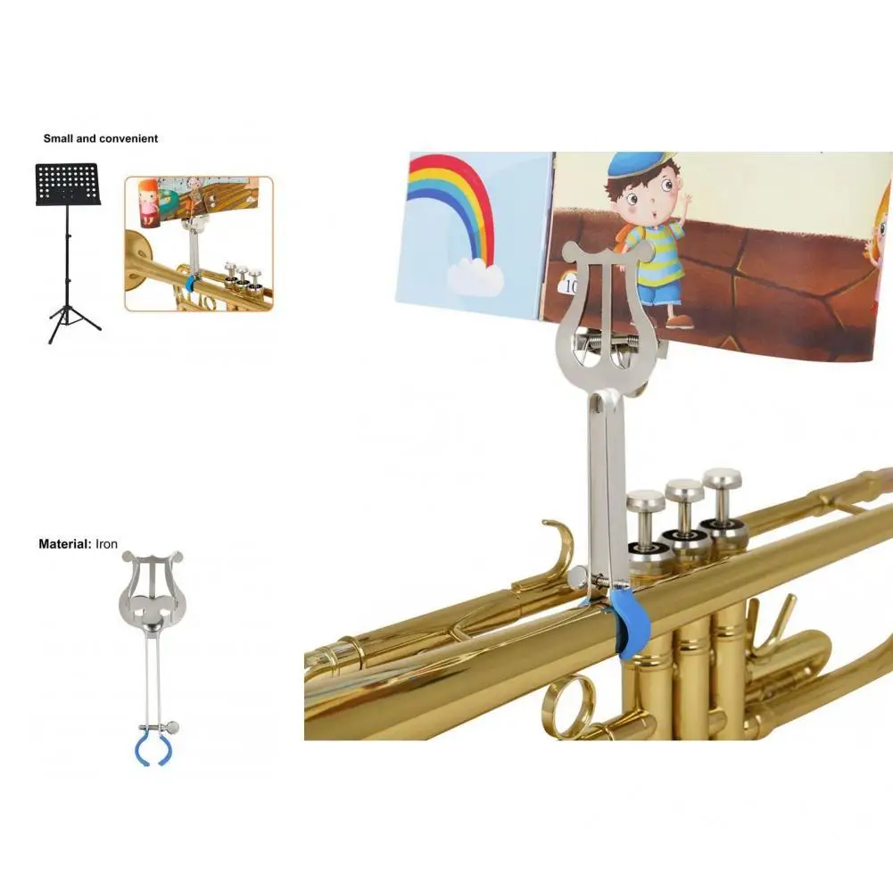 Excellent Professional Trumpet Sheet Music Clamp Stand Rust-proof Sheet Music Stand Firm for Professional Players
Excellent Professional Trumpet Sheet Music Clamp Stand Rust-proof Sheet Music Stand Firm for Professional Players