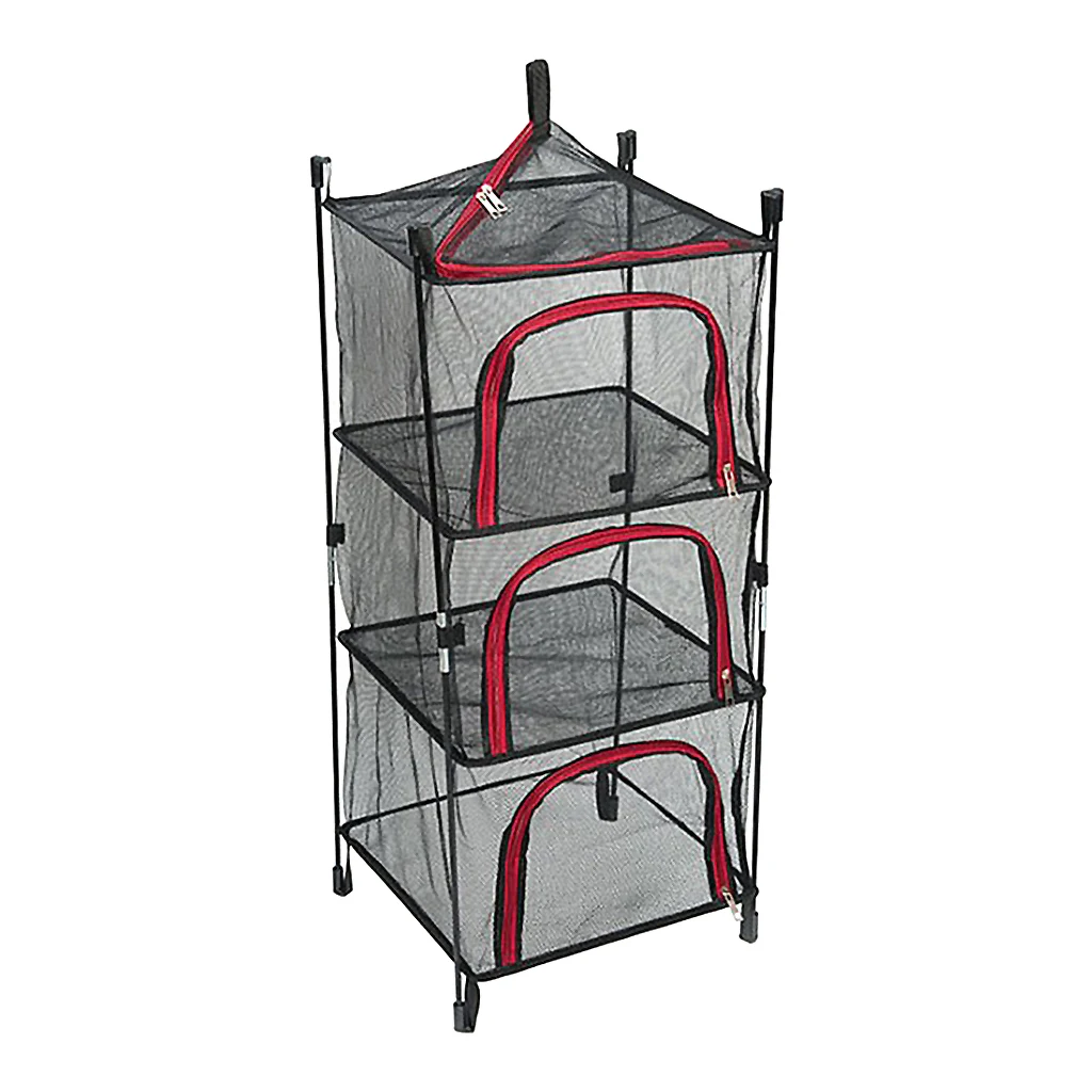 4 Layer Nylon Netting Collapsible Mesh Outdoor Cookware Hanging Drying Dry Rack Net Food Dehydrator Bag Camping Equipment
4 Layer Nylon Netting Collapsible Mesh Outdoor Cookware Hanging Drying Dry Rack Net Food Dehydrator Bag Camping Equipment