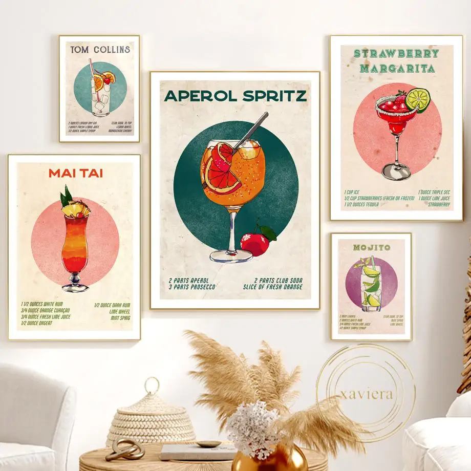 Vintage Wine Glass Cocktail Mojito Posters and Prints Nordic Wall Art Canvas Painting Nordic Pictures for Bar Dinning Room Decor
Vintage Wine Glass Cocktail Mojito Posters and Prints Nordic Wall Art Canvas Painting Nordic Pictures for Bar Dinning Room Decor