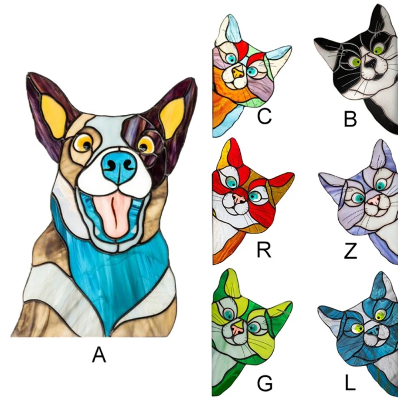 s Stained Glass Cat Window Hanger, Painted Cartoon Cats, Cat Window Hanging Sun Catcher, Bedroom And Living Room Decoration Pen
s Stained Glass Cat Window Hanger, Painted Cartoon Cats, Cat Window Hanging Sun Catcher, Bedroom And Living Room Decoration Pen